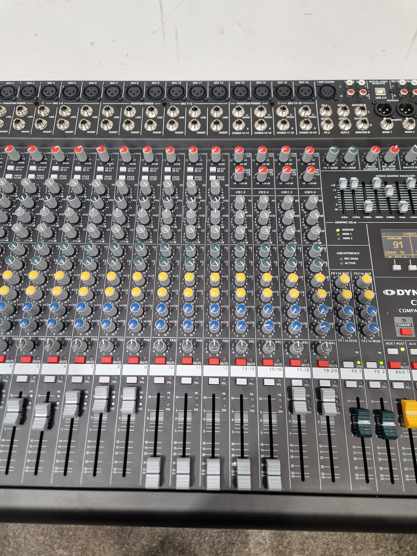 Dynacord CMS 1600 - 16-Channel Mixer, USB Audio Interface - Excellent w/ Original Box & Power Supply