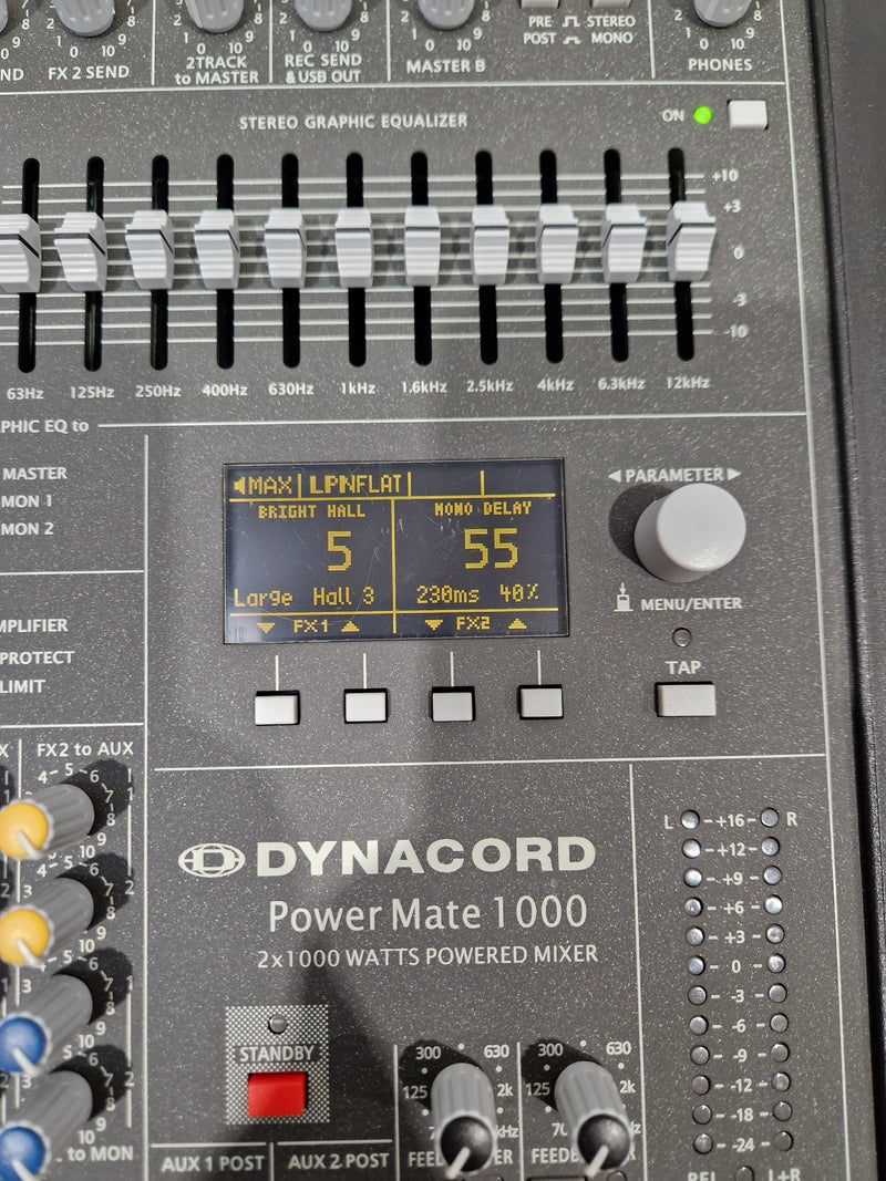 Dynacord Powermate 1000-3 - 2000W Powered Mixer - Excellent w/ Original Box & European power supply - Image 10