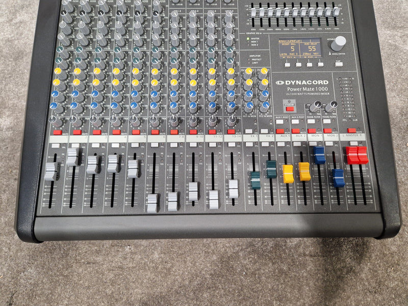 Dynacord Powermate 1000-3 - 2000W Powered Mixer - Excellent w/ Original Box & European power supply - Image 18