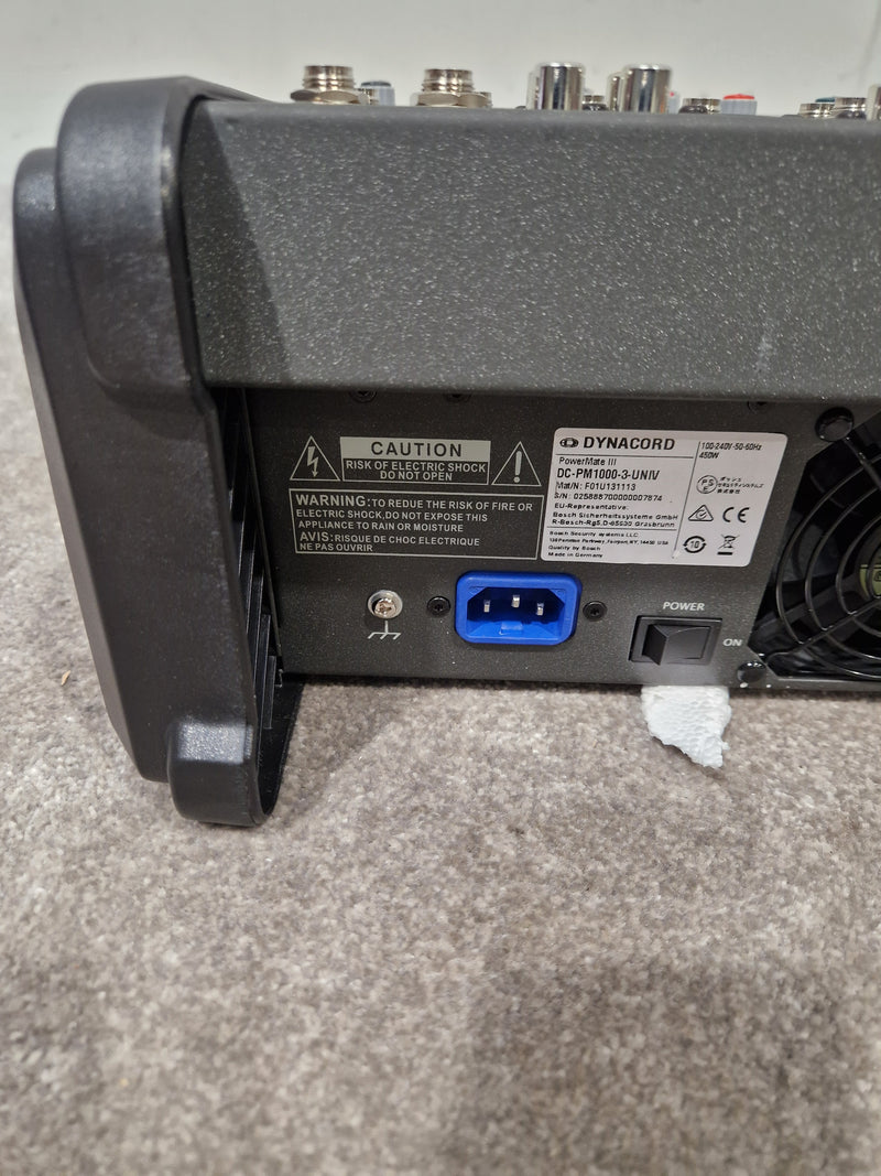 Dynacord Powermate 1000-3 - 2000W Powered Mixer - Excellent w/ Original Box & European power supply - Image 9