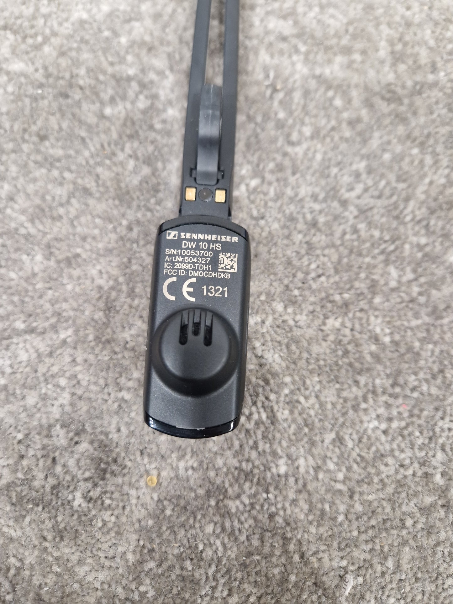 Sennheiser DW 10 HS Headset - Bluetooth Connector, Untested - Very Good