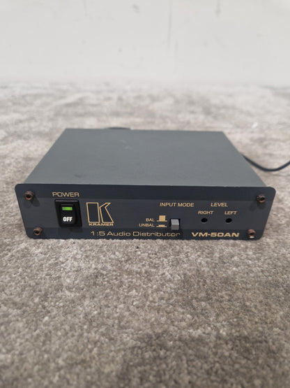 Kramer VM-50AN Audio Distributor - 5-Channel, Balanced Outputs - Very Good