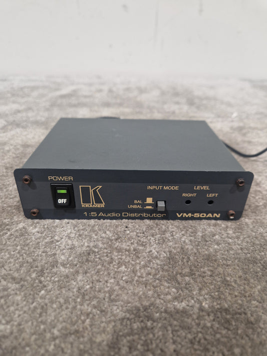 Kramer VM-50AN Audio Distributor - 5-Channel, Balanced Outputs - Very Good