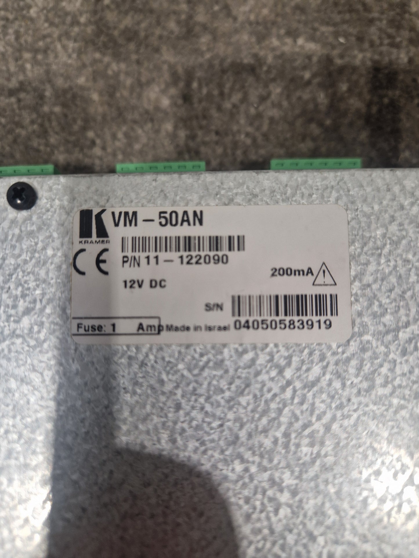 Kramer VM-50AN Audio Distributor - 5-Channel, Balanced Outputs - Very Good