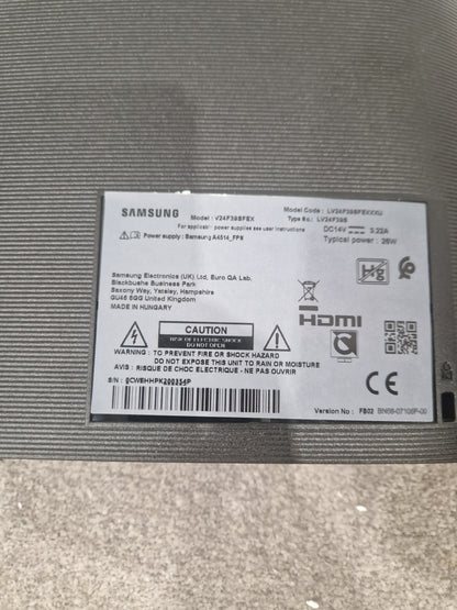 Samsung V24F39S - Curved LED Monitor - Excellent w/ Original Box & Power Supply (Read condition note)