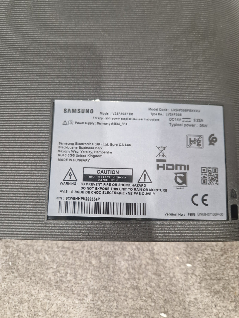 Samsung V24F39S - Curved LED Monitor - Excellent w/ Original Box & Power Supply (Read condition note) - Image 6