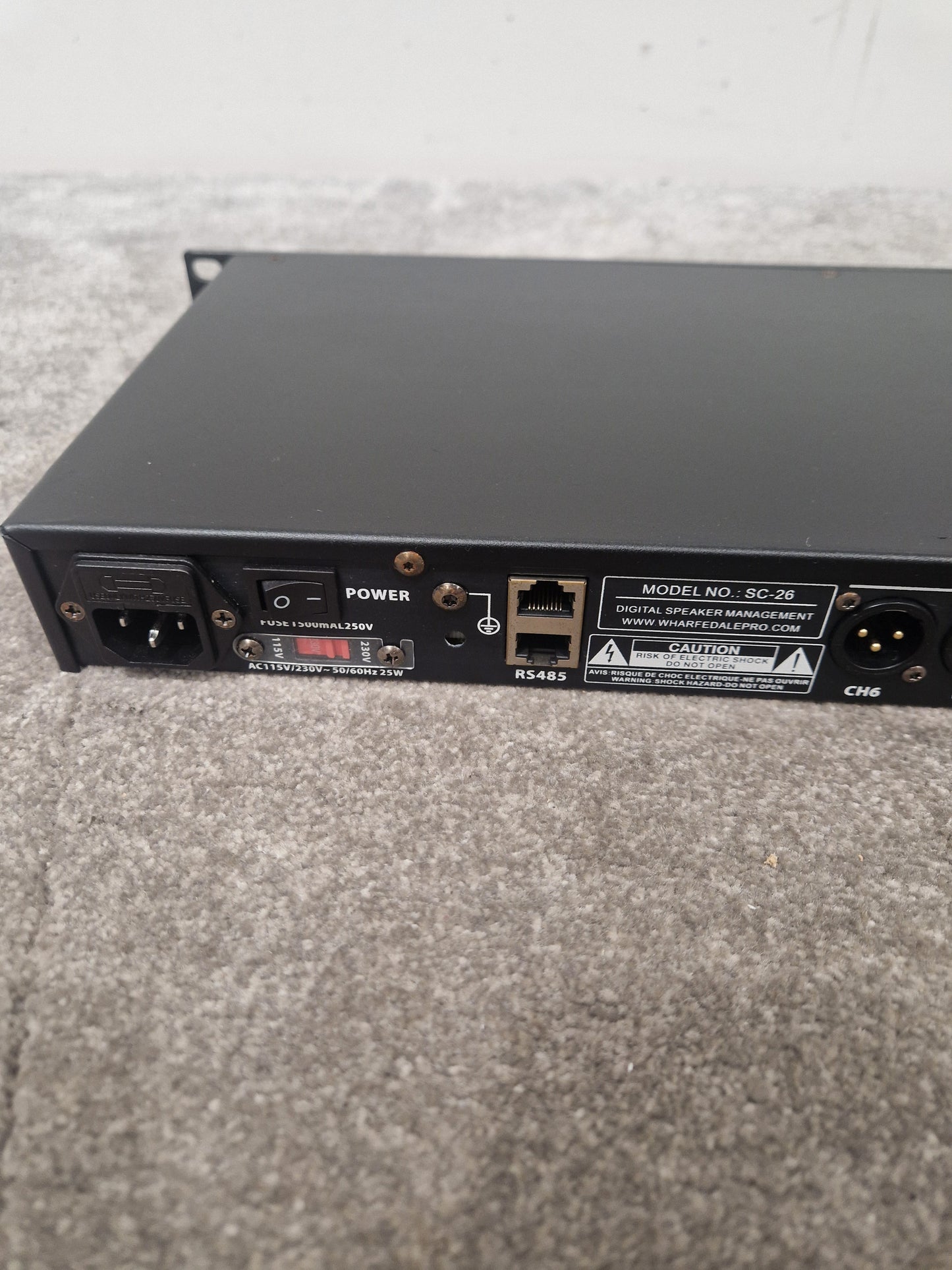 Wharfedale Pro Sc-26 Digital Speaker Management - 24-bit/96kHz DSP, 2x6 Matrix - Excellent