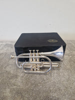 Besson BE1000 Silver Plate Cornet - Brass Instrument - Fair w/ Hard Case - Image 1