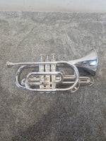 Besson BE1000 Silver Plate Cornet - Brass Instrument - Fair w/ Hard Case - Image 9