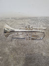 Besson BE1000 Silver Plate Cornet - Brass Instrument - Fair w/ Hard Case - Photo 10