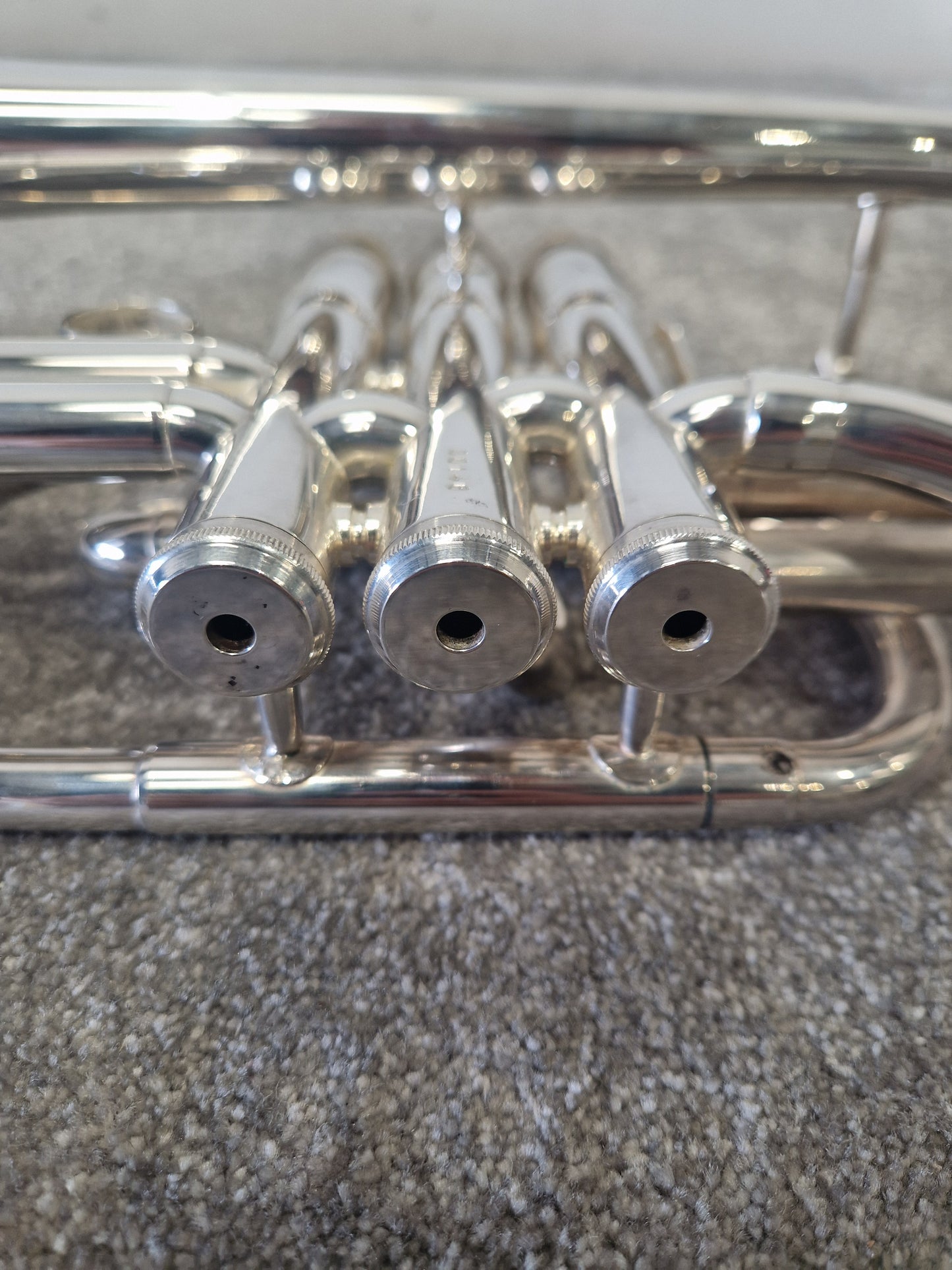 Besson Be1020 Silver Plate - Professional Cornet, Silver Plated - Good w/ Soft Case