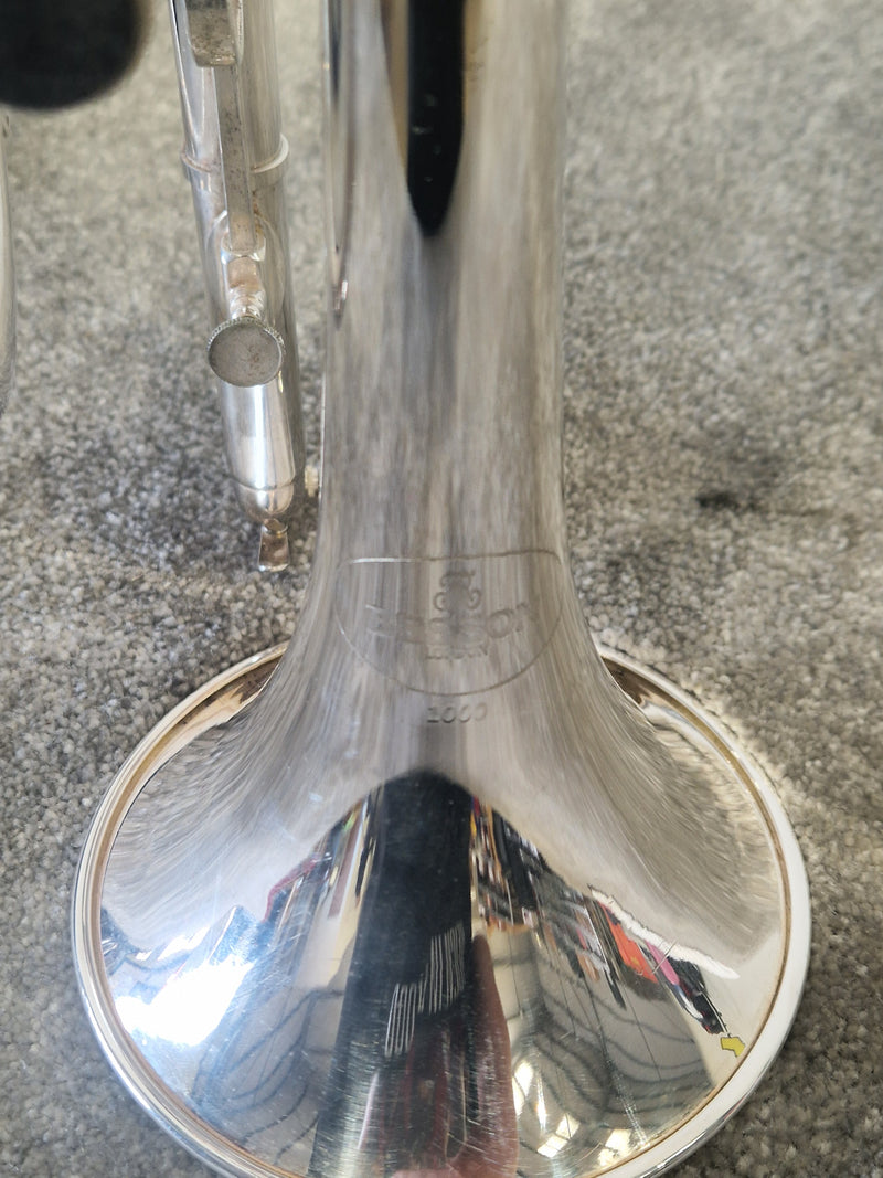 Besson BE1000 Silver Plate Cornet - Brass Instrument - Fair w/ Hard Case - Image 13