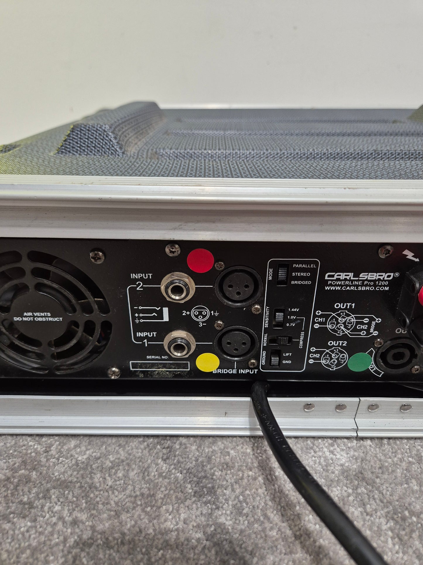 Carlsbro Powerline Pro 1200 Amplifier - 600-watts RMS - Fair (Read Description)