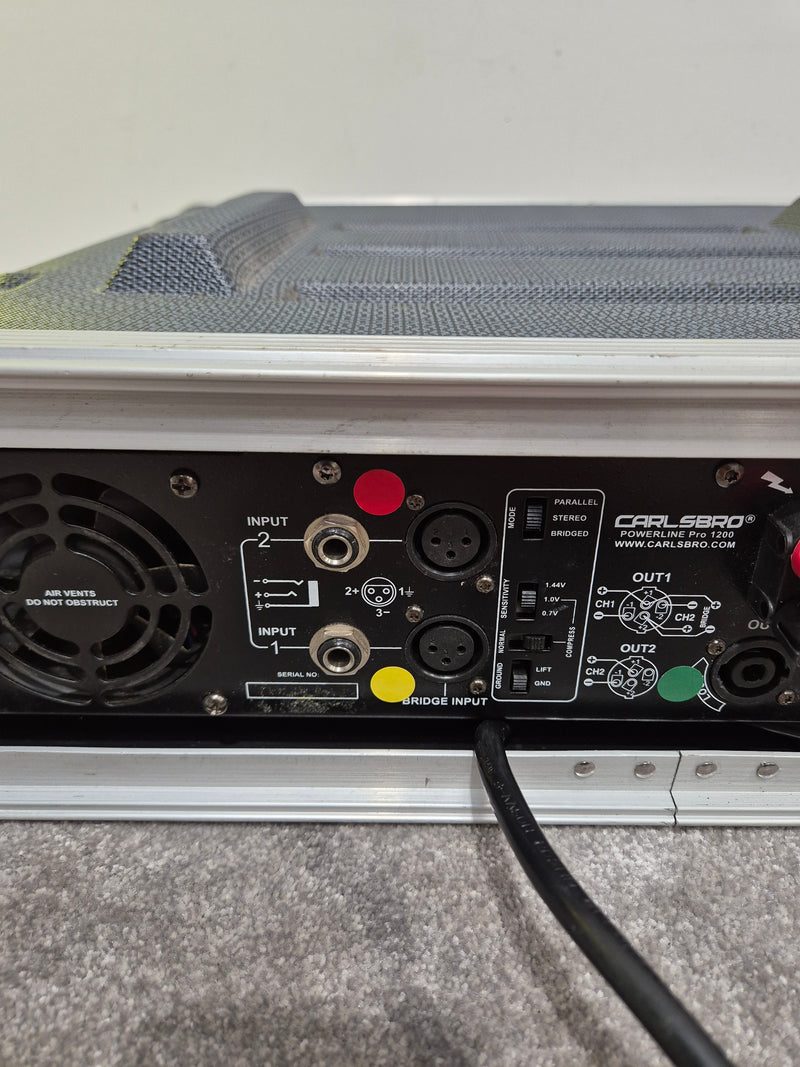 Carlsbro Powerline Pro 1200 Amplifier - 600-watts RMS - Fair (Read Description) - Image 7