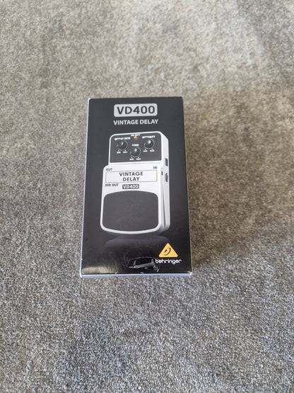 Behringer Vd400 - Vintage-Style Overdrive Pedal, True Bypass - Excellent w/ Original Box & Manuals