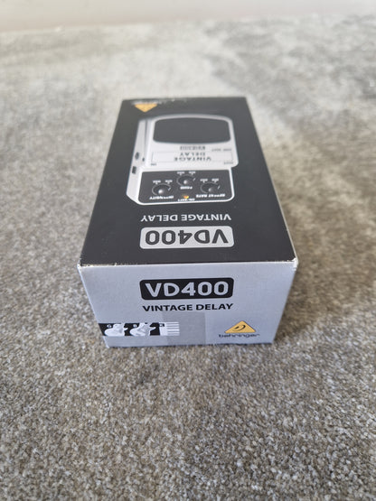 Behringer Vd400 - Vintage-Style Overdrive Pedal, True Bypass - Excellent w/ Original Box & Manuals