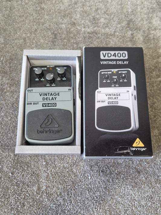 Behringer Vd400 - Vintage-Style Overdrive Pedal, True Bypass - Excellent w/ Original Box & Manuals