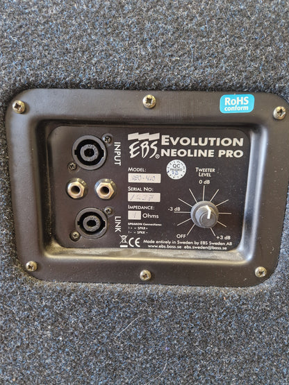Ebs Neodymium 4x10 Cabinet - Lightweight, High-Power - Excellent