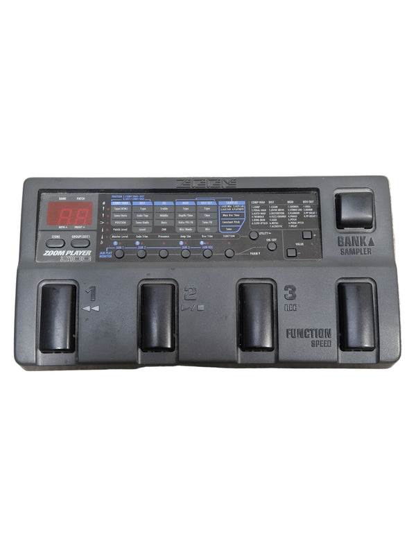 Zoom 2100 Effects Pedal - Multi-Effects, 24-bit Processing - Very Good w/ Original Box & Power Supply & Manuals