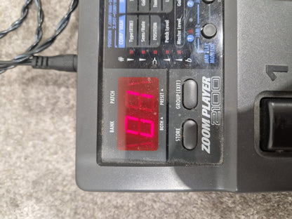 Zoom 2100 Effects Pedal - Multi-Effects, 24-bit Processing - Very Good w/ Original Box & Power Supply & Manuals