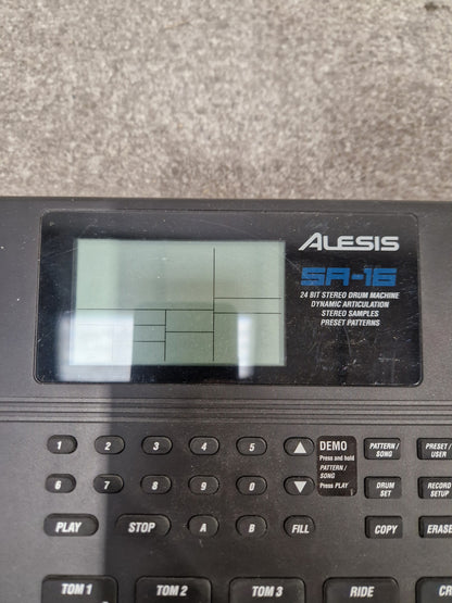 Alesis Sr-16 Drum Machine - 16-Bit, 24 Tracks - Excellent w/ Original Box & Power Supply & Manuals