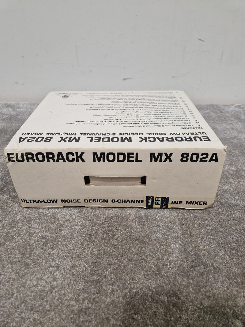 Behringer Mx-802a - 8-Channel Mixer, FX Send - Excellent w/ Original Box & Power Supply & Manuals - Image 5