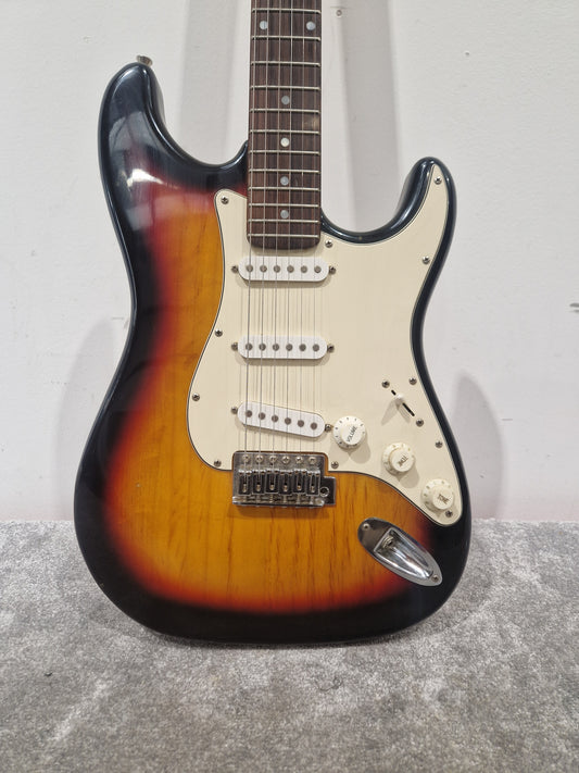 Fender Squier Strat - Electric Guitar, Maple Neck - Very Good w/ Fender Soft Case
