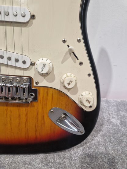 Fender Squier Strat - Electric Guitar, Maple Neck - Very Good w/ Fender Soft Case