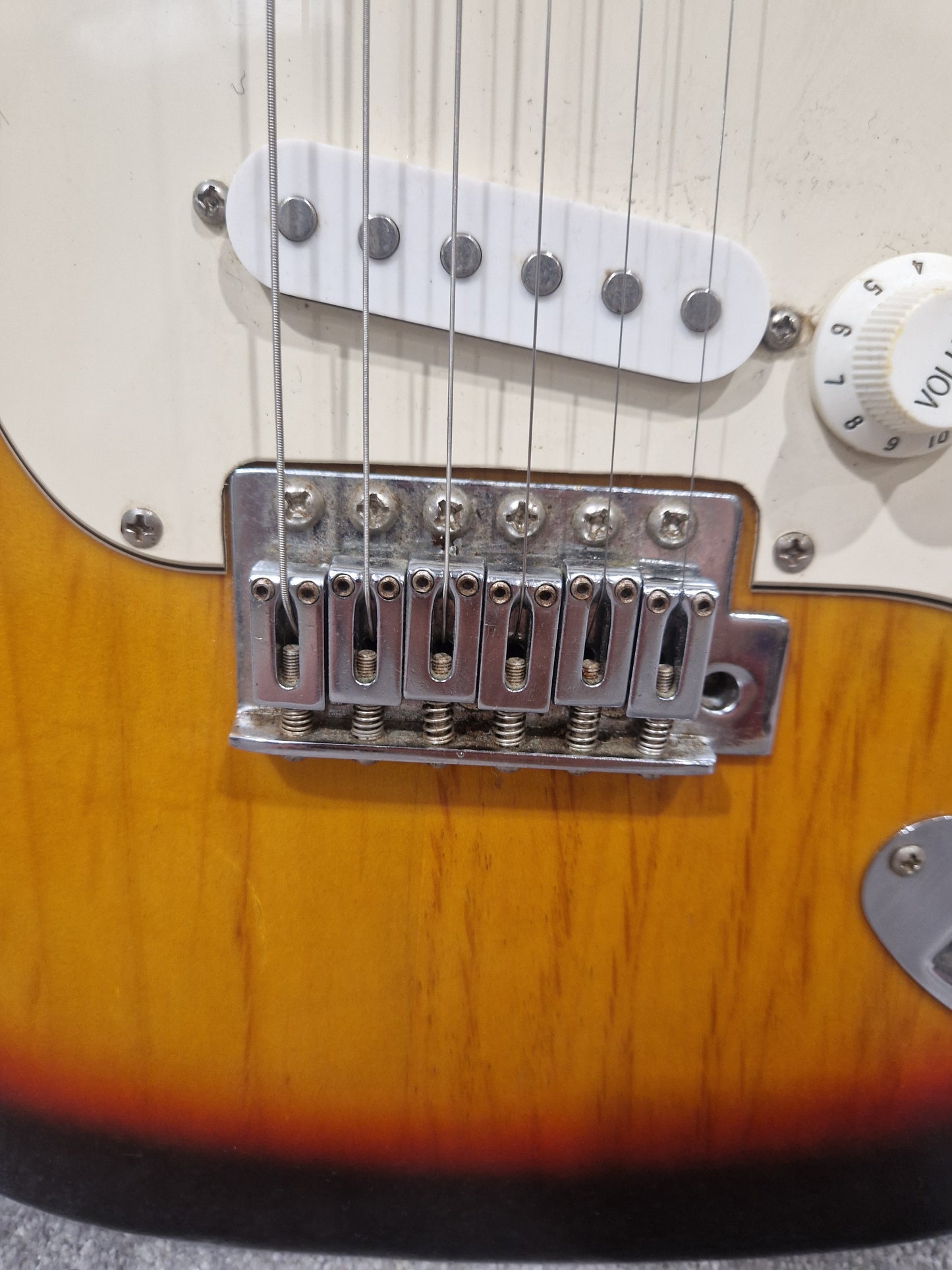 Fender Squier Strat - Electric Guitar, Maple Neck - Very Good w/ Fender Soft Case