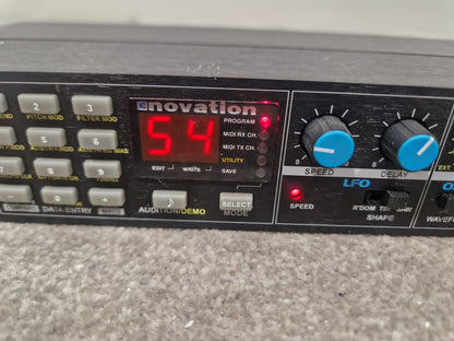 Novation Bass Station Rack - Analog Synthesizer, MIDI Control - Very Good w/ Original Box & Power Supply & Manuals