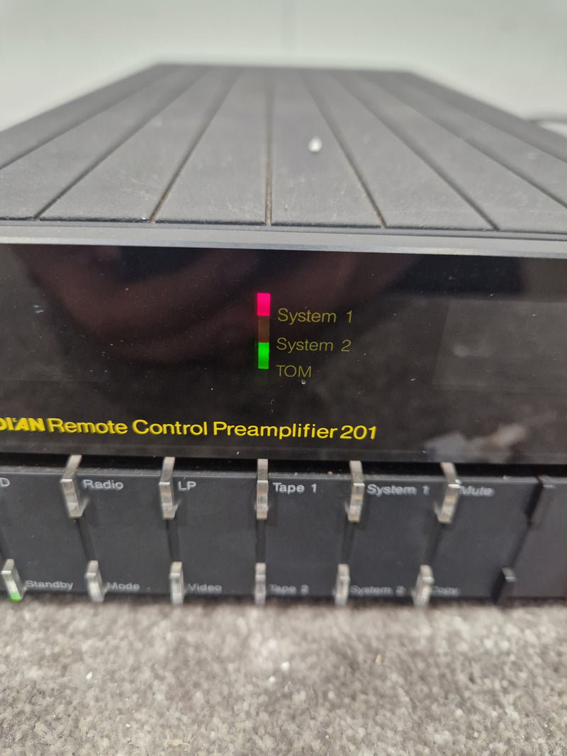 Meridian Remote Control Preamplifier 201 - High-Fidelity Audio, Remote Control - Very Good w/ Power Supply - Image 3