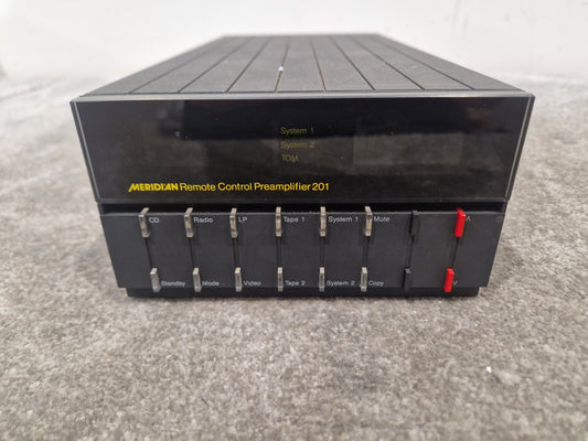 Meridian Remote Control Preamplifier 201 - High-Fidelity Audio, Remote Control - Very Good w/ Power Supply