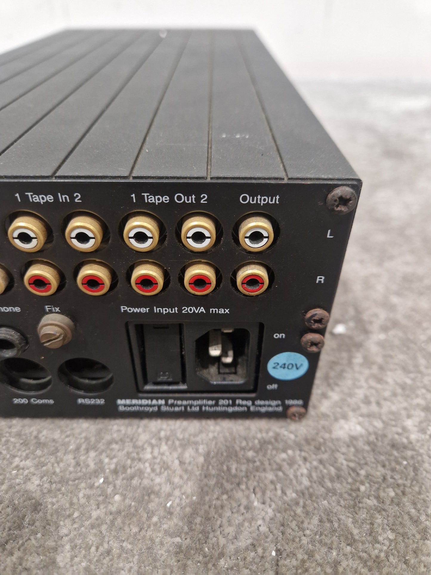 Meridian Remote Control Preamplifier 201 - High-Fidelity Audio, Remote Control - Very Good w/ Power Supply