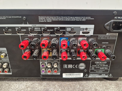 Onkyo Tx-NR737 - 7.2-Channel A/V Receiver, Dolby Atmos - Very Good