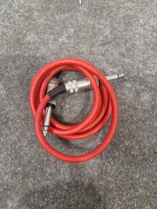 5ft Unbranded Red Guitar Cable - Durable, Reliable - Excellent