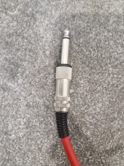 5ft Unbranded Red Guitar Cable - Durable, Reliable - Excellent