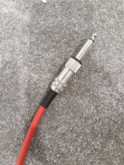 5ft Unbranded Red Guitar Cable - Durable, Reliable - Excellent