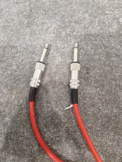 5ft Unbranded Red Guitar Cable - Durable, Reliable - Excellent