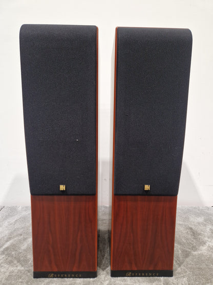 Pair of KEF Reference Series Model One ~ Two High-Fidelity Speakers, Uni-Q Driver Array - Excellent w/ Feet for speaker