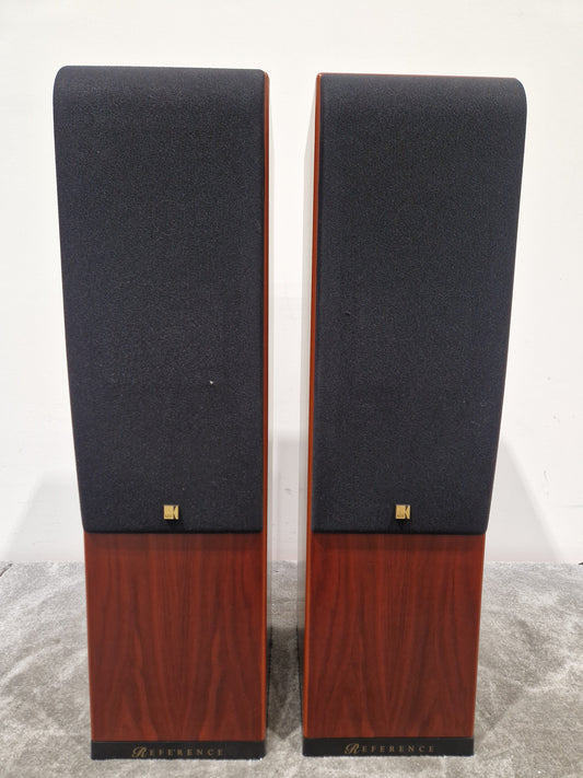 Pair of KEF Reference Series Model One ~ Two High-Fidelity Speakers, Uni-Q Driver Array - Excellent w/ Feet for speaker