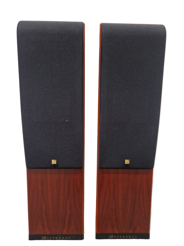 Pair of KEF Reference Series Model One ~ Two High-Fidelity Speakers, Uni-Q Driver Array - Excellent w/ Feet for speaker