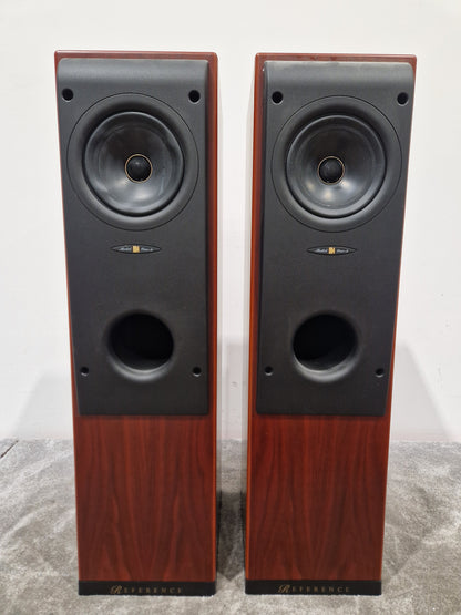 Pair of KEF Reference Series Model One ~ Two High-Fidelity Speakers, Uni-Q Driver Array - Excellent w/ Feet for speaker