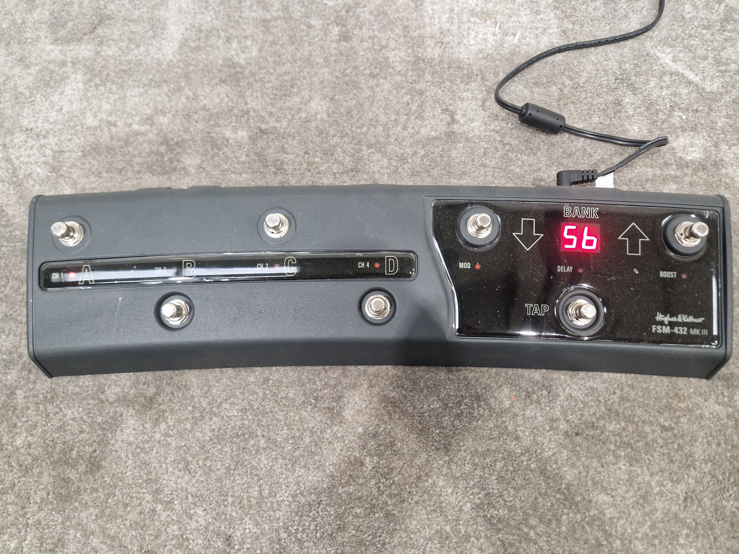 Hughes & Kettner Grand Miester 36 With Foot Pedal Fsm-432 Mk3 Amplifier - Digital Modeling, FSM-432 MK3 Foot Controller - Excellent w/ Original Box & Power Supply & Soft Case
