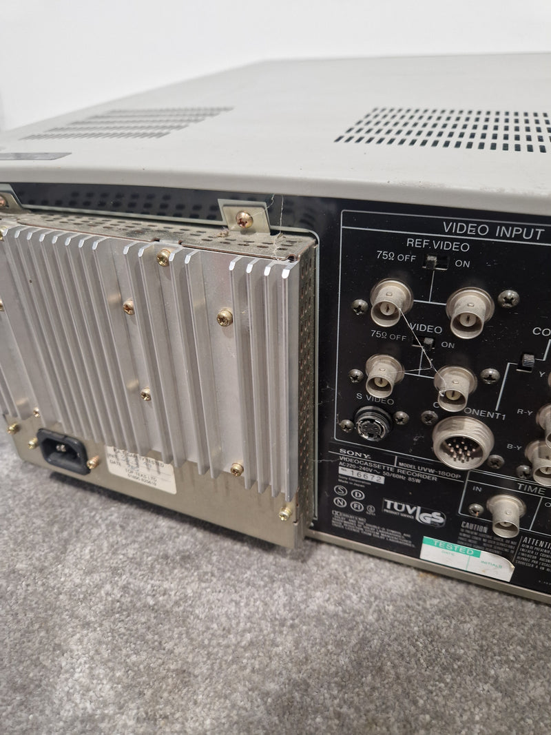 Sony Uvw-1800p U-Matic Videocassette Recorder - Professional Grade, Hi-Fi Audio - Spares or Repair w/ Manuals - Image 10