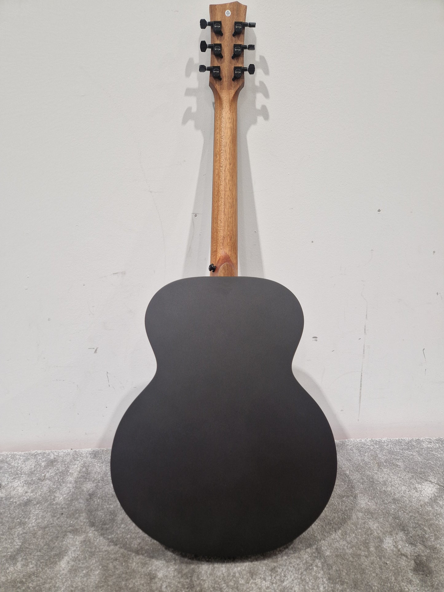 Enya Em/x0/bk Acoustic Guitar - Carbon Fiber Construction, Travel-Friendly - Excellent w/ Soft Case