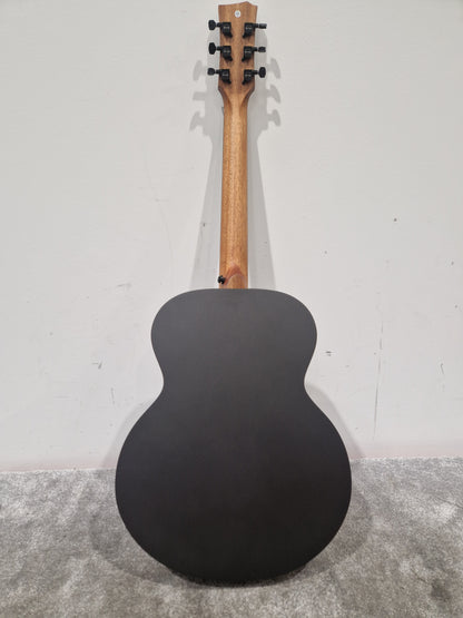 Enya Em/x0/bk Acoustic Guitar - Carbon Fiber Construction, Travel-Friendly - Excellent w/ Soft Case