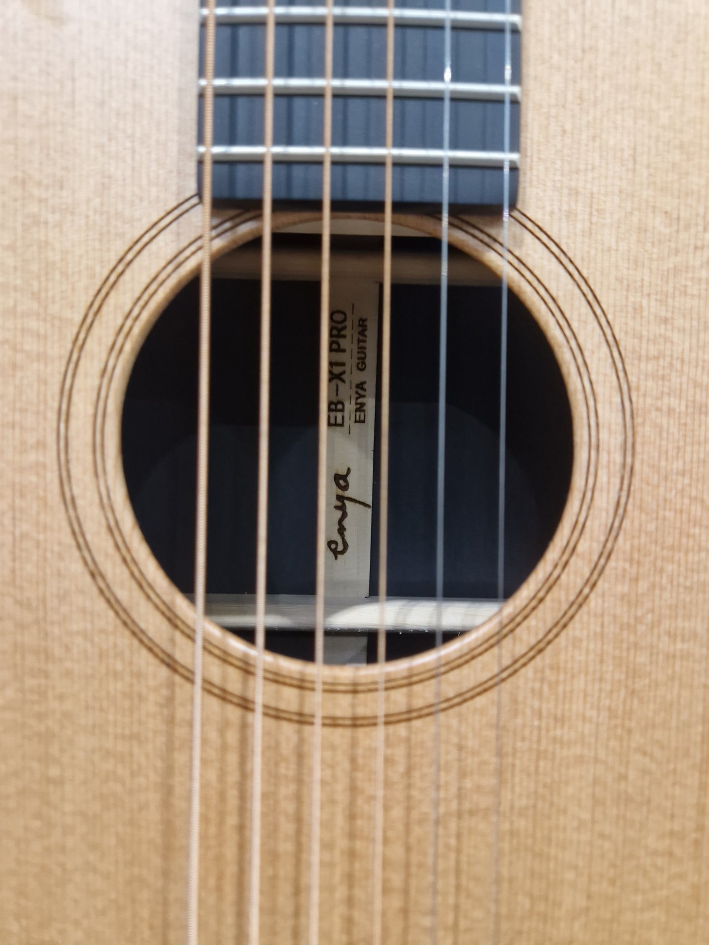Enya Eb/x1/pro Acoustic Guitar - Carbon Fiber Body, EQ System - Excellent w/ Soft Case & Guitar accessories