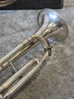 Miraphone Silver Trumpet - Bb Trumpet - Fair w/ Hard Case - Image 2