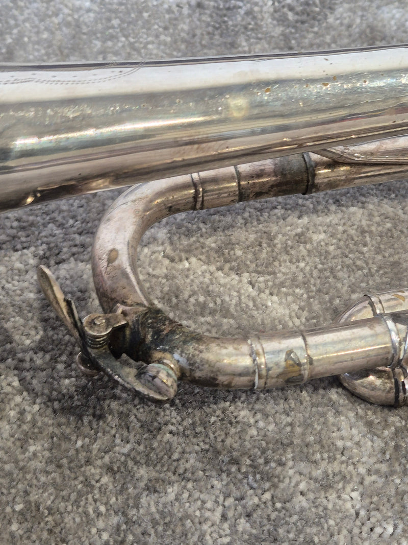Miraphone Silver Trumpet - Bb Trumpet - Fair w/ Hard Case - Image 5