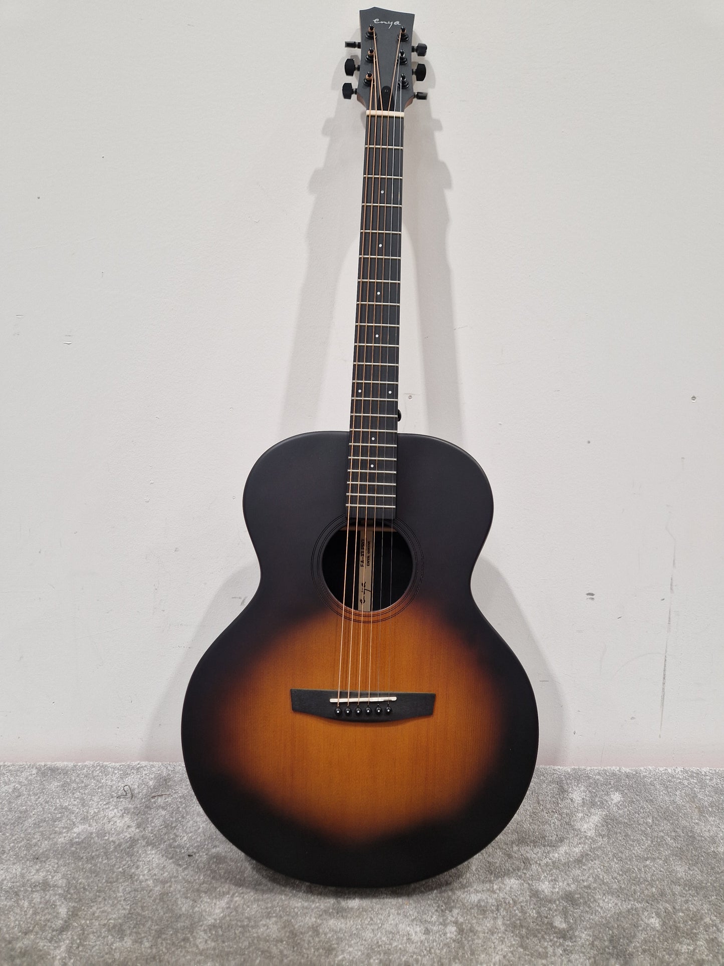 Enya Ea-x1-pro Acoustic Guitar - Carbon Fiber Construction, Travel-Friendly - Excellent w/ Manuals & Soft Case & Guitar acessories